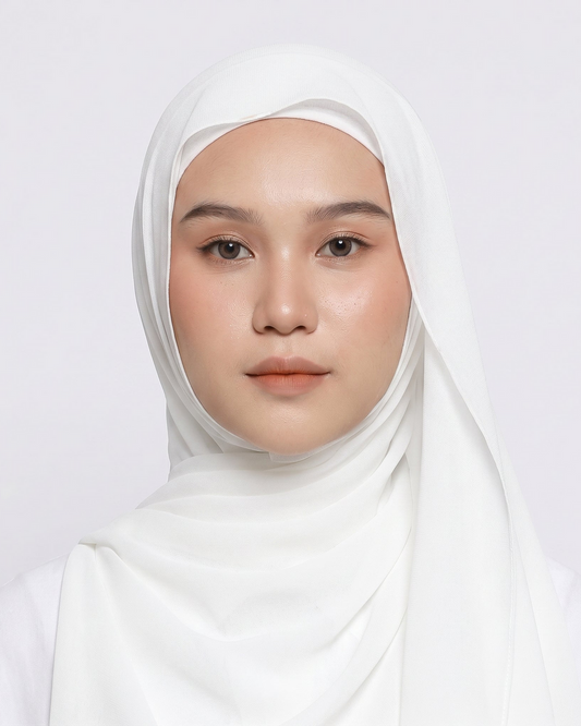 WHITE JERSEY HIJAB