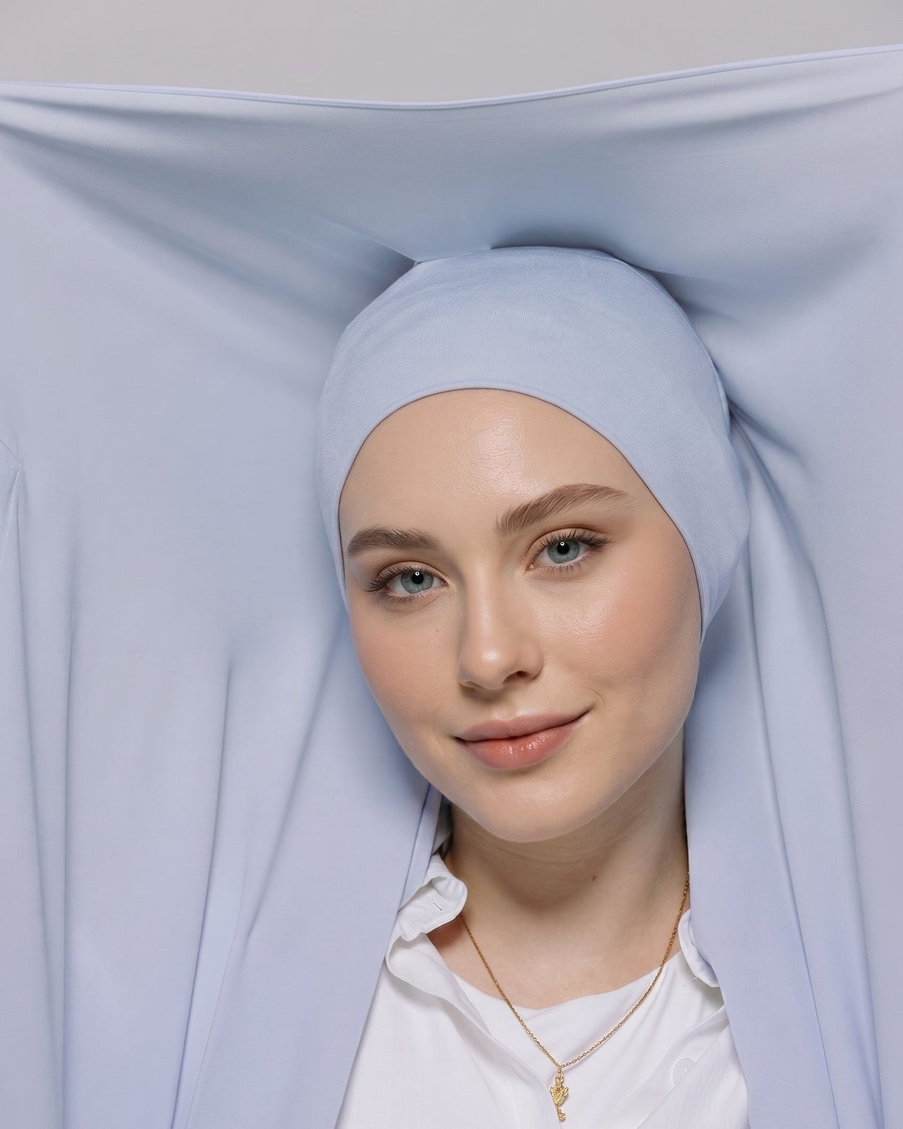 OCEAN BLUE JERSEY HIJAB